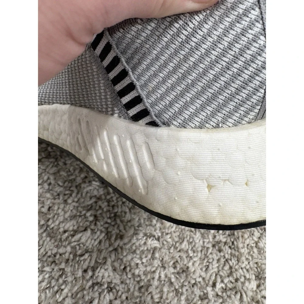 Adidas NMD CS2 PK Core Grey Shock Pink BA7187 City Sock Mens Size 9 Slip On